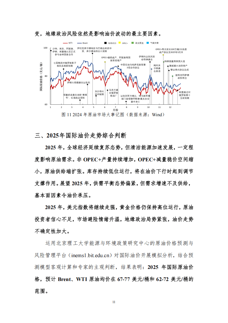 北京理工大学：2025年国际原油价格分析与趋势预测报告