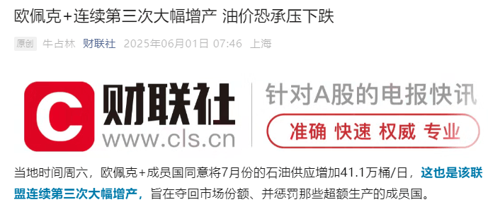 以色列空袭伊朗，原油暴涨13%